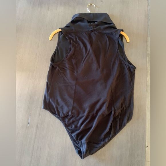 Black sexy  bodysuit long open neck - Picture 2 of 6